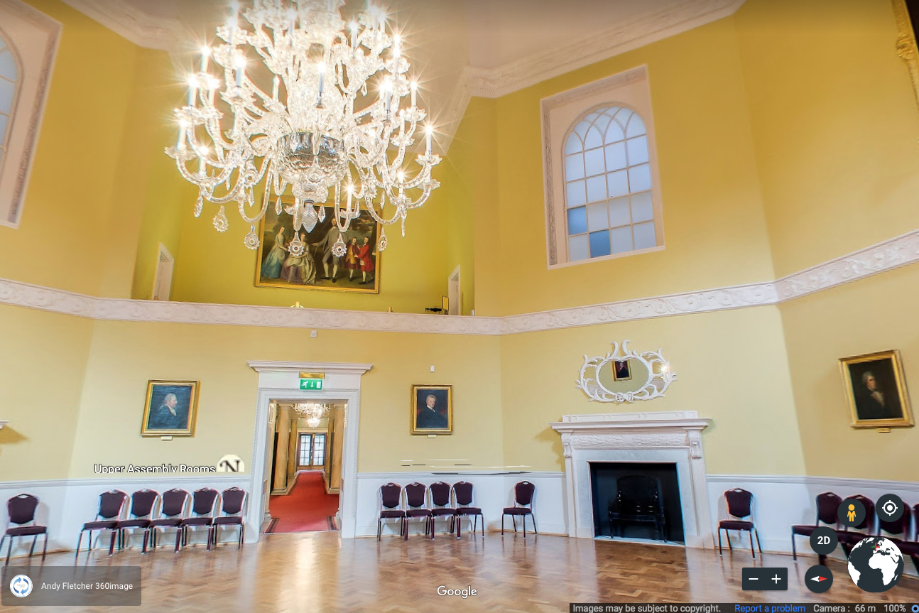 A photo from inside the Octagon Room 